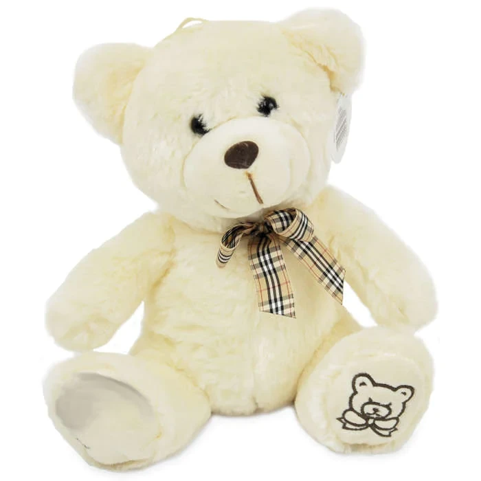 pluszowy biały miś, maskotka