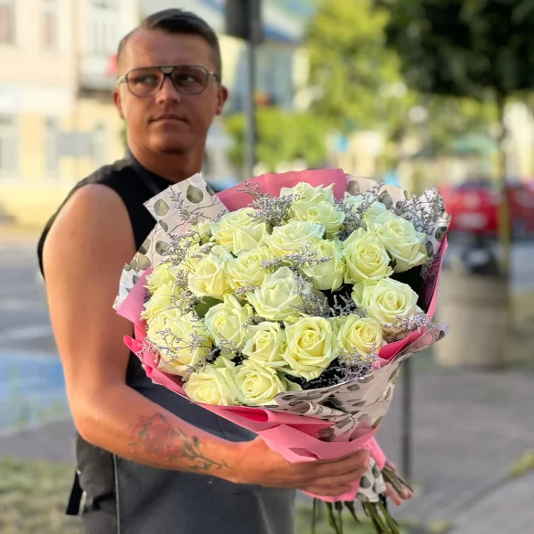 bukiet elegancja w bieli