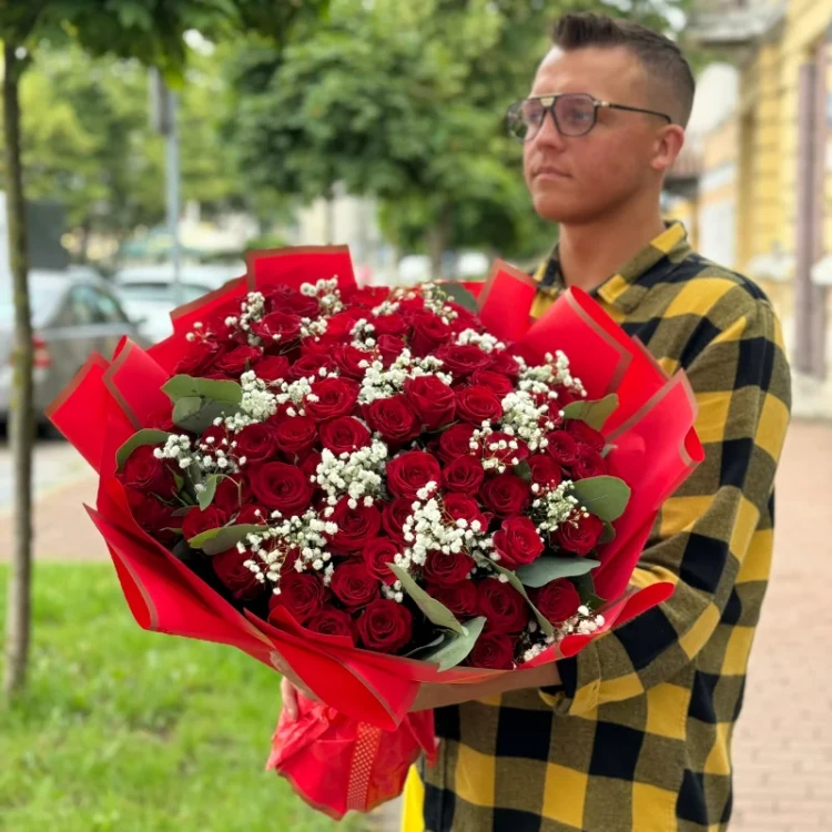 bukiet czerwony zachwyt