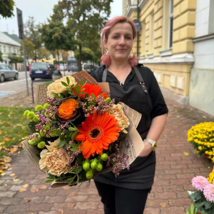 Bukiet kolorowa kaskada Rozmiar kompozycji Mały