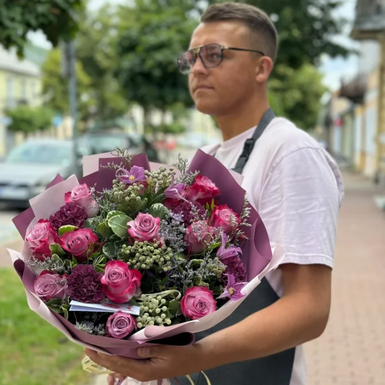 wrzosowa elegancja bukiet kwiatow