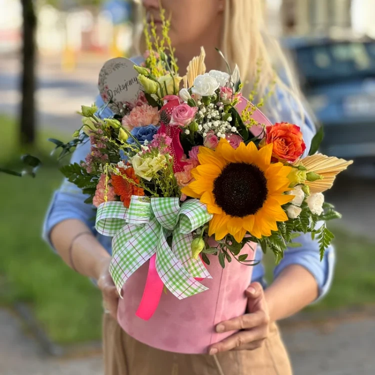 flower box radosne podziekowanie