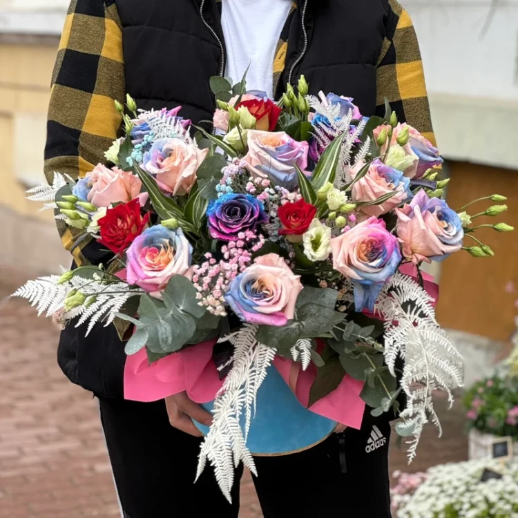 flower box teczowy raj