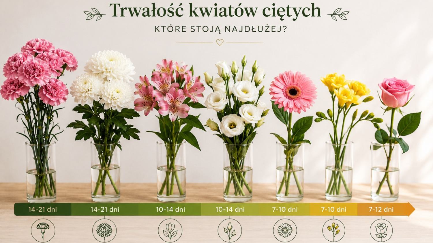 Najtrwalsze kwiaty cięte: które stoją najdłużej